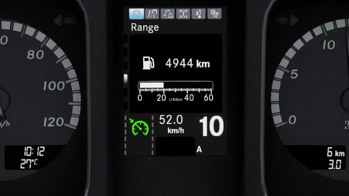 Mercedes Benz Actros MP4 Realistic Dashboard Computer v1.56